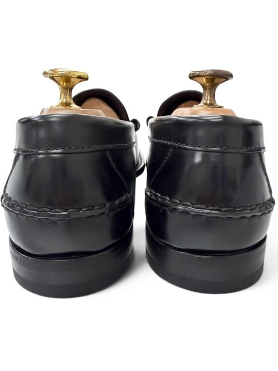 Prada Leather Penny Loafer Coin Loafers Flat Shoes Moccasins Black 8.5 main image 8